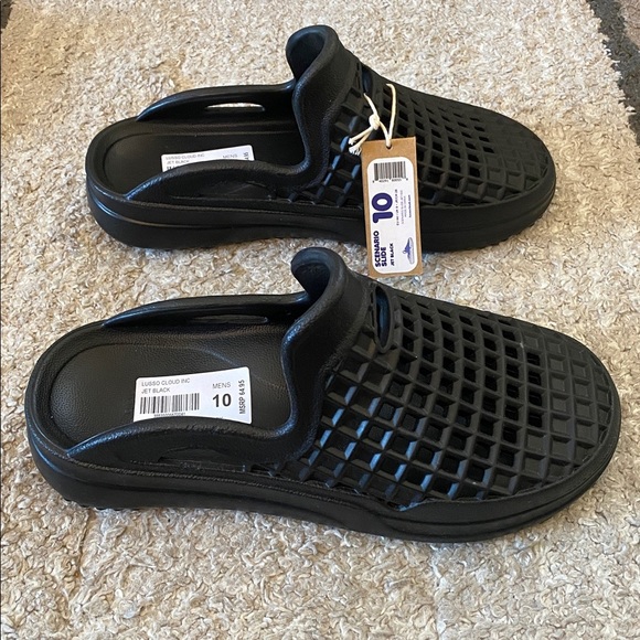Lusso Cloud black rubber sandals men’s size various main image 8